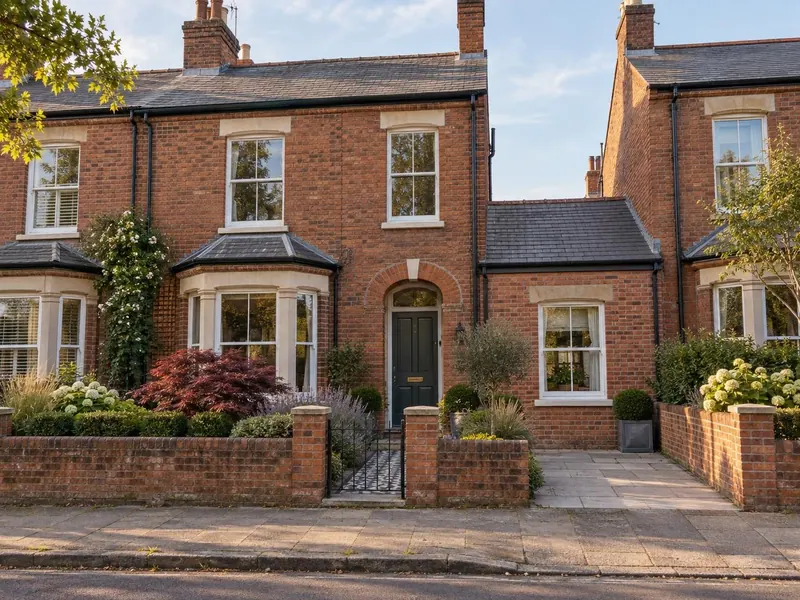 Garage conversion on a Victorian terraced house, typical of Wolverton