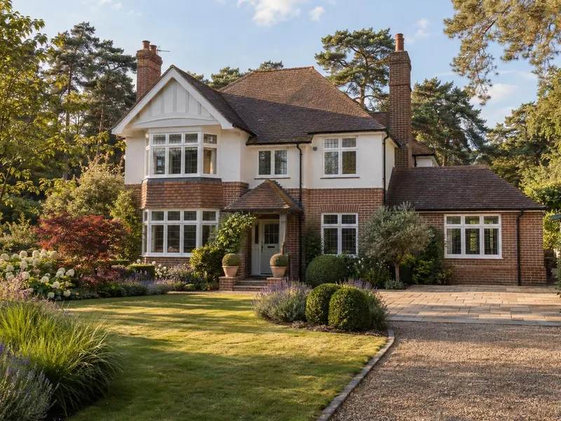 Garage conversion on a larger detached house, typical of Bow Brickhill