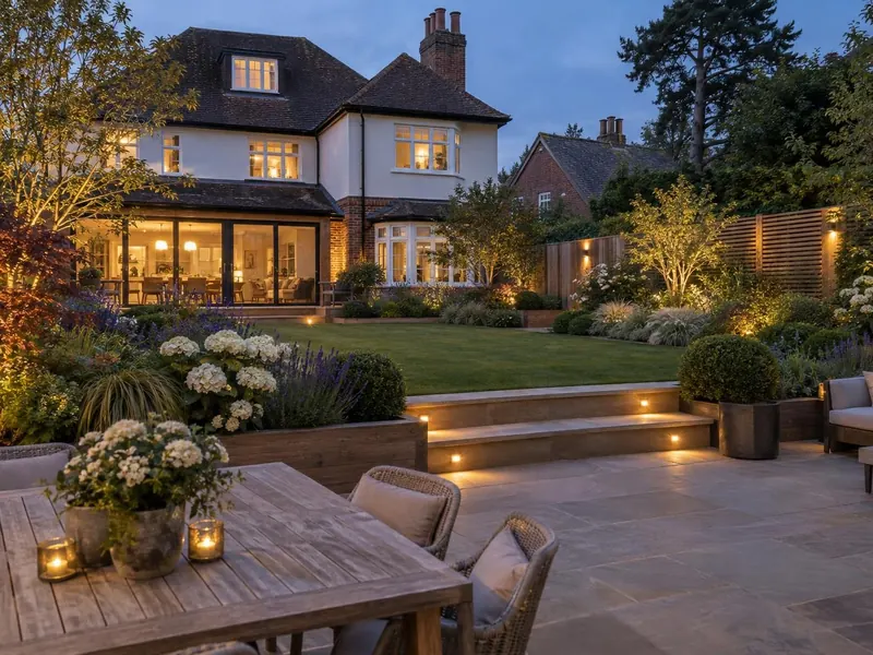 Garden makeover on a larger detached house – Landscaping