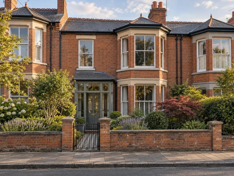Porch on a Victorian terraced house, typical of Wolverton