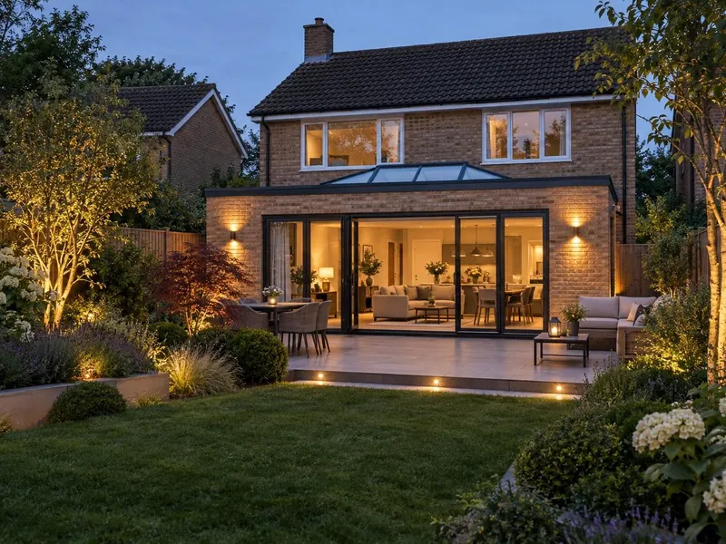 Single storey extension on a 1970s–80s Milton Keynes estate house – Building work
