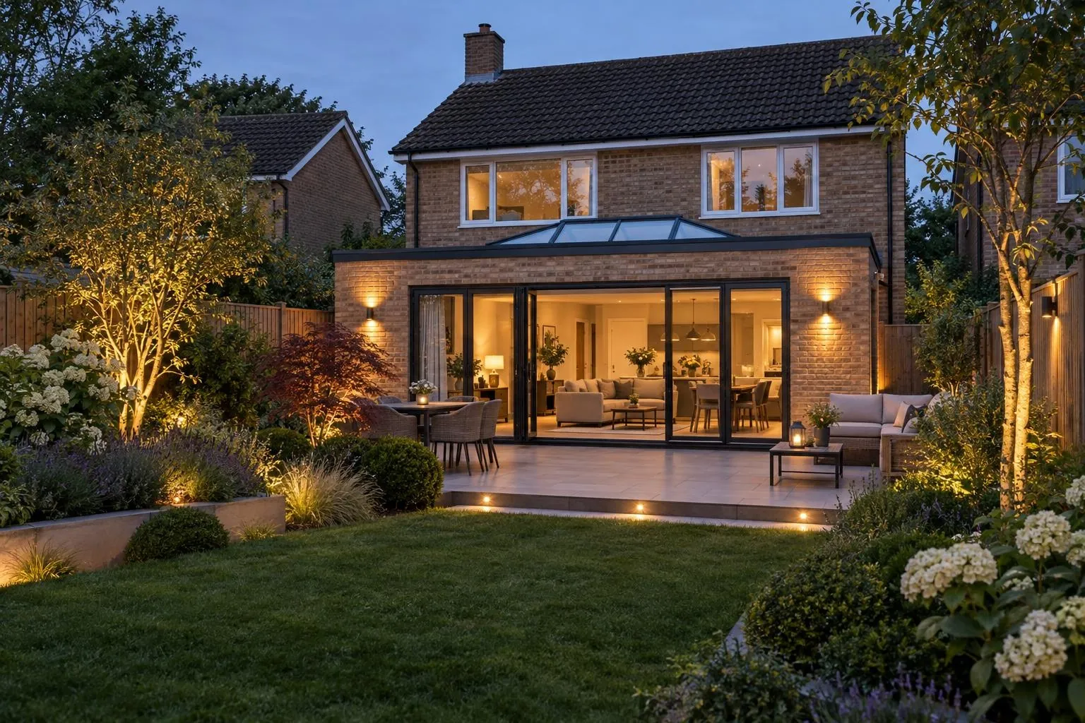 Single storey extension on a 1970s–80s Milton Keynes estate house, typical of Bletchley